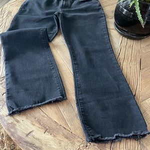 Old Navy Black Jeans Crop Flare Size 10